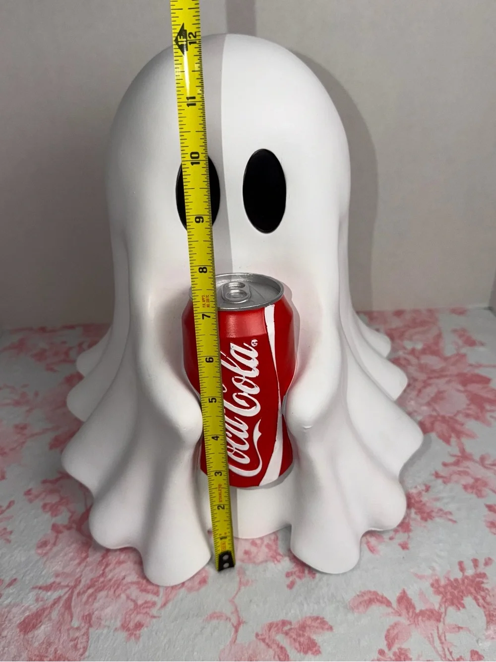 👻 VIRAL TikTok Cute Ghost Holding COCA-COLA  Halloween Tabletop Decor 12”NEW💖